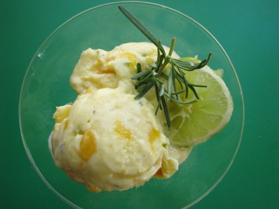 Post image for Mango Lime Rosemary Frozen Custard