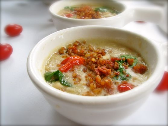 Post image for Bean Soup with Bacon and Crunchy Rice