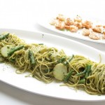 Pasta with Pesto, Potatoes, Green Beans