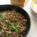 Recession Delicious Ground Beef & Peas by Angela Roberts