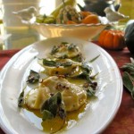Capellacci, Ravioli Filled with Sweet Potatoes, Sage Brown Butter