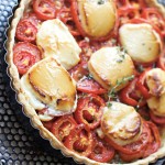 Goat Cheese Honey Tomato Tart by Angela Roberts