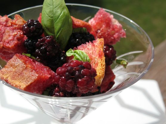 Post image for Blackberry Basil Panzanella
