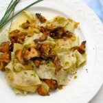Tarragon Pasta, Chanterelle Mushrooms by Angela Roberts
