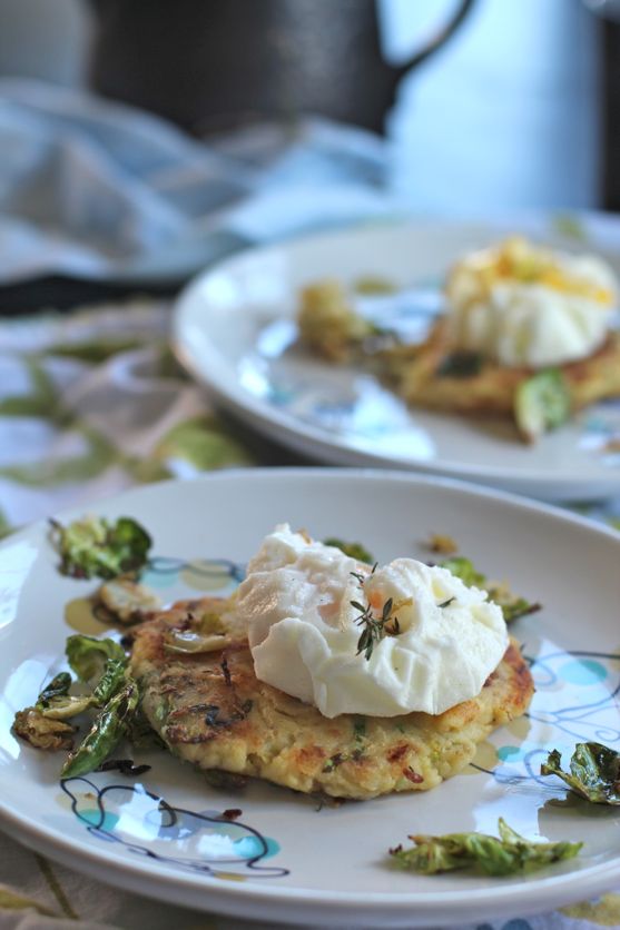 Post image for Potato Cake with a Ruffled Egg and Brussels Sprouts