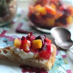 Red and Golden Beet Crostini with Goat Cheese and Honey