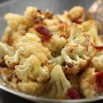 Roasted Cauliflower with Bacon