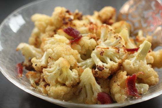Post image for Bacon Roasted Cauliflower.