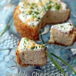 Potato Chip Crusted Savory Cheesecake via @spinachtiger