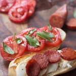 Caprese Pepperoni Sandwich