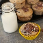 Banana and Chocolate Nutella Muffins