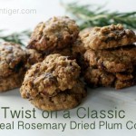 Oatmeal Cookie with Dried Plums and Rosemary