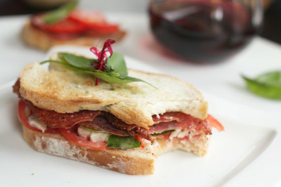 Post image for Caprese Sandwich with Margherita Pepperoni