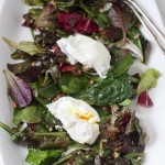 Roasted Salad with Poached Eggs by Angela Roberts