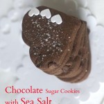 Chocolate Sugar Cookies with Sea Salt by Angela Roberts