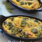Baked Frittata with spaghetti & broccoli by Angela Roberts