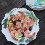 Poached Lemon Dill Shrimp