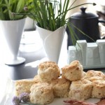 Bacon Cheddar Chive Biscuits by Angela Roberts of Spinach Tiger