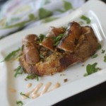 Bangers & Lentil Mash Sandwich with Tabasco Mayo