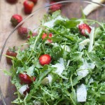 Arugula, Strawberries, Manchego Cheese by Angela Roberts