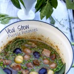 Veal Stew with Onion Sauce, Peas, Sage by Angela Roberts