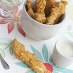 Corn Flake Crusted Baked Chicken Tenders by Angela Roberts