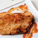Pan Fried Salmon with Jalapeno Peach Sauce by Angela Roberts