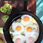 Baked Green Tomato Brunch with Oven Fried Eggs by Angela Roberts