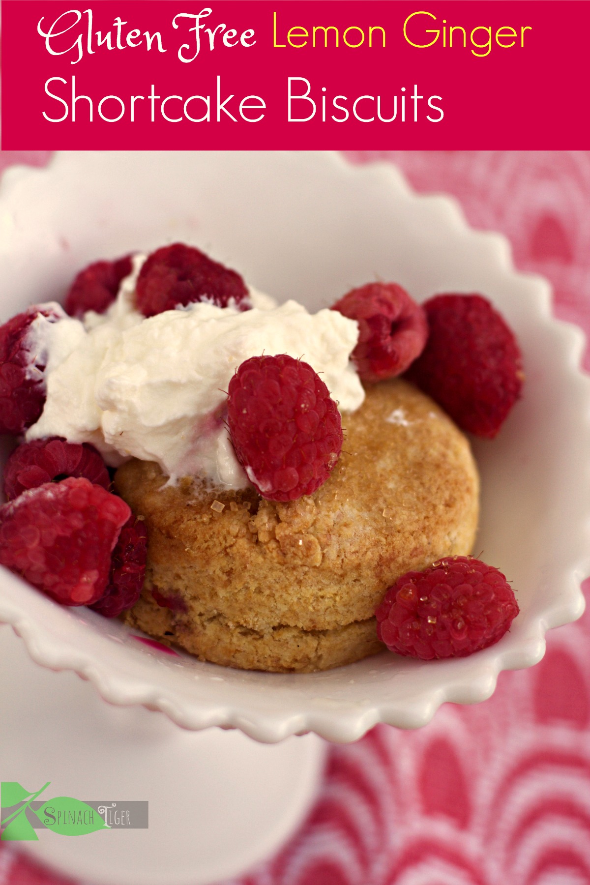 Lemon Ginger Gluten Free Shortcake Biscuits Spinach Tiger