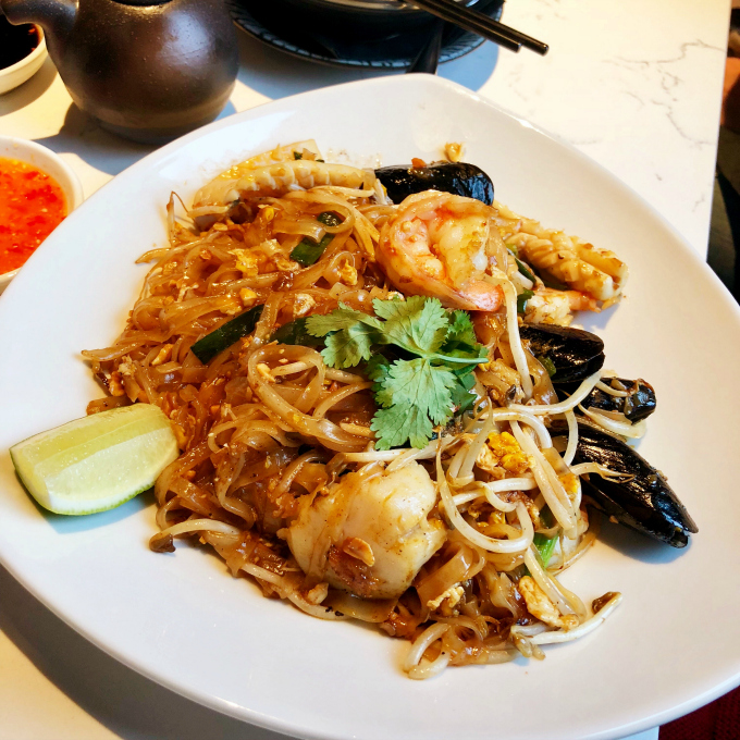 Seafood Pad Thai at the Eastern Peak from Spinach Tiger