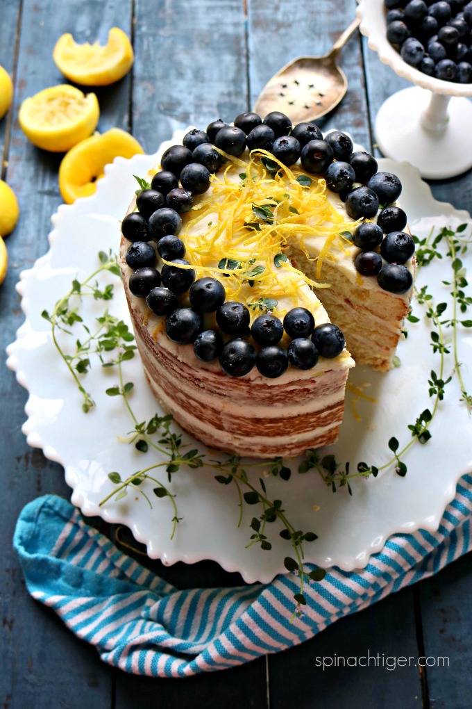 Keto Naked Lemon Cake With Lemon Cream Cheese Frosting Spinach Tiger