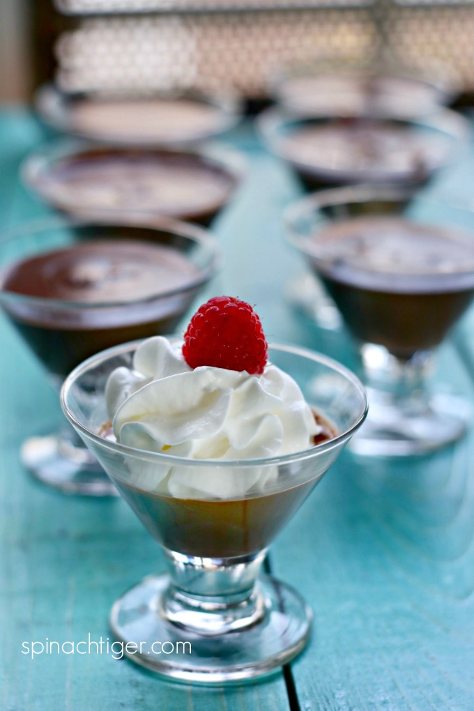 Sugar Free Chocolate Pudding with Stabilized Whipped Cream