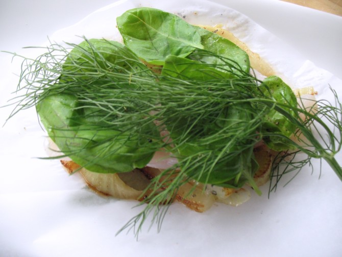 Easy Fast Dinner Recipes: Grouper Fennel from Spinach Tiger