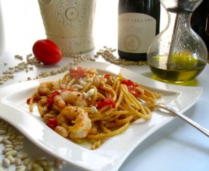 Bucatini with Shrimp