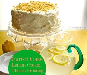 Carrot Cake with Lemon Cream Cheese Frosting