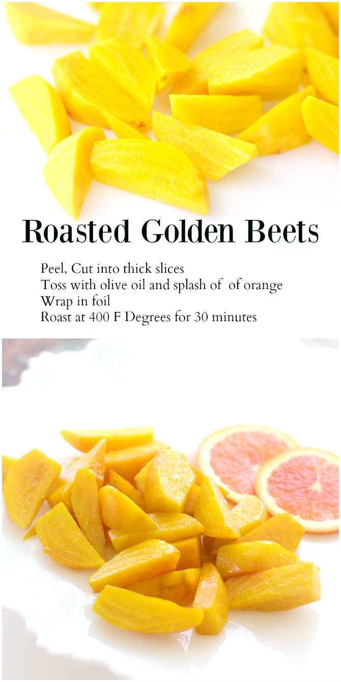 Roasted Golden Beets from Spinach Tiger
