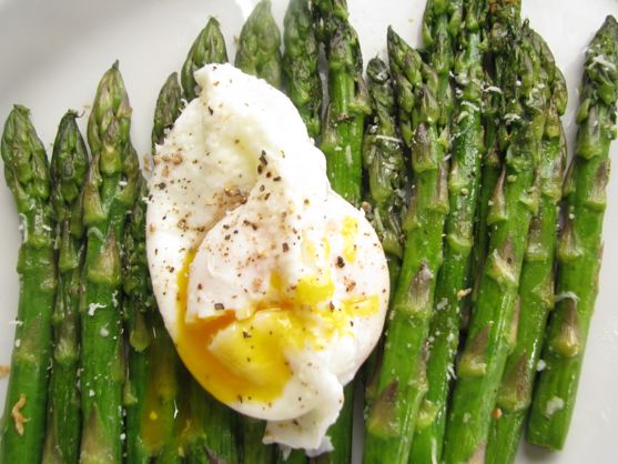 Carmella’s Asparagus with Poached Egg