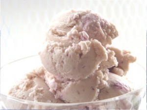 Purple Food: Plum Brandy Ice Cream