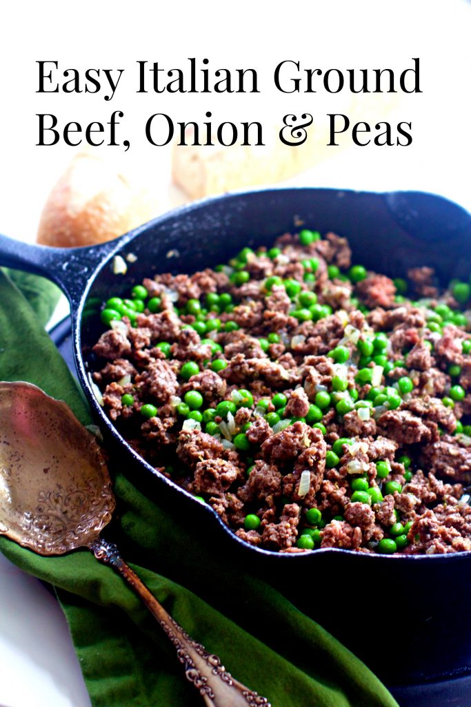 Ground Beef and Peas