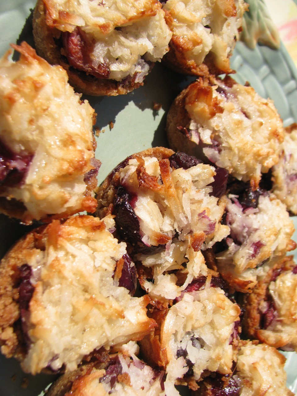 Cherry Chocolate Coconut Mini Tarts