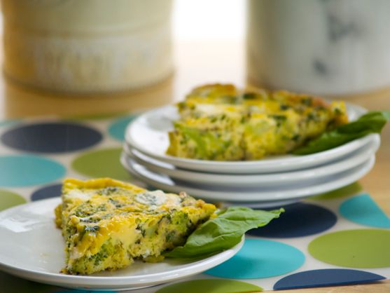 Broccoli Basil Frittata by Angela Roberts