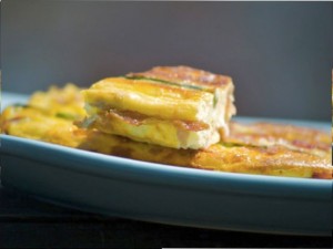 Prosciutto Wrapped Asparagus Frittata