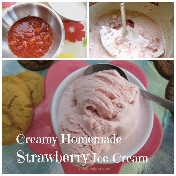 Creamy, Dreamy Strawberry Ice cream and Walker Shortbread