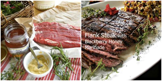 Flank Steak in Blackberry Honey Marinade