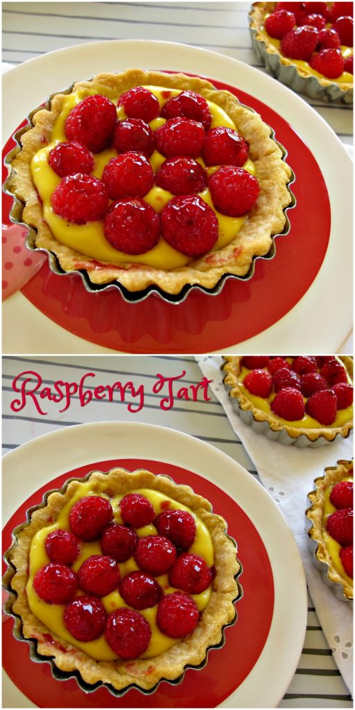 French Raspberry Tart by Spinach Tiger