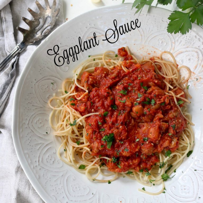 Spaghetti with Spicy Eggplant Sauce and Isnello, Sicily