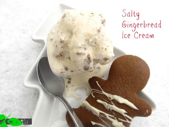 Salty Gingerbread Cookie Ice Cream