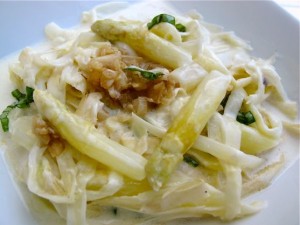 White Asparagus Debuts as Pasta Ribbons