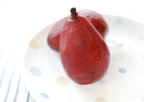 Blackberry Spiced Pears