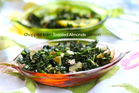 Chopped Kale Salad with Almonds, Lemon, Pecorino Cheese by Angela Roberts